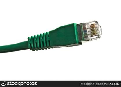 Computer Network Cable isolated on white