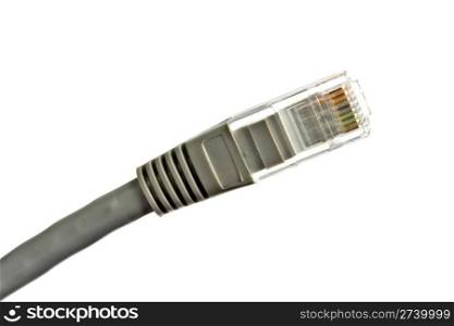 Computer Network Cable isolated on white background
