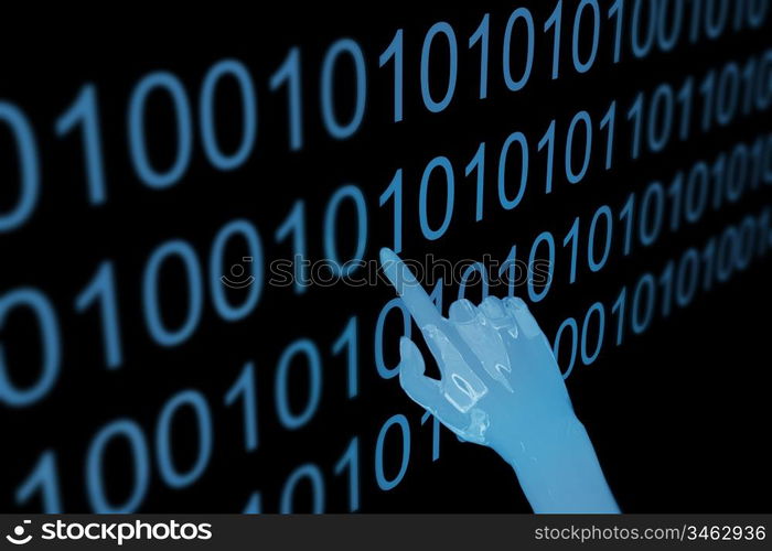 computer programming 3d abstract tech concept