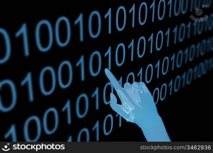 computer programming 3d abstract tech concept