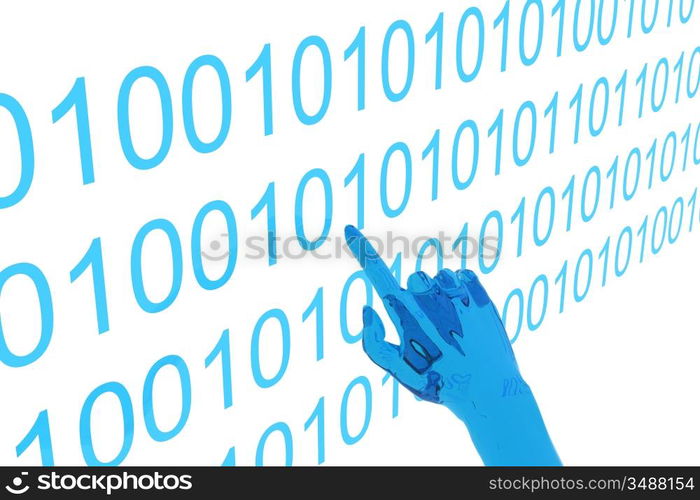computer programming 3d abstract tech concept