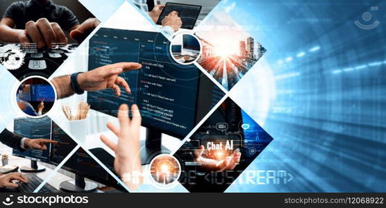 Computer programming, coding and AI artificial intelligence software development engaged by skilled coder and prompt engineer to develop LLM automated AI artificial intelligence virtual assistant NLP