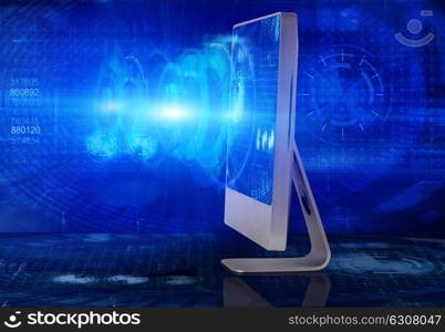 Computer screen in business concept