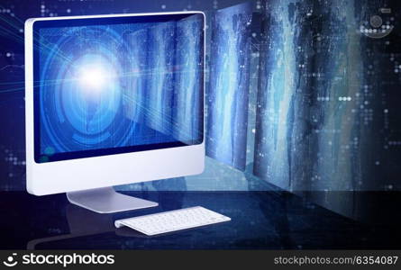 Computer screen in business concept