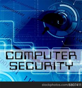 Computer Security Data Padlock Shows Internet Encryption 3d Rendering