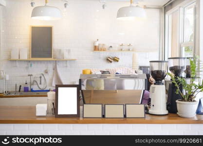 Concept decoration of modern coffee shop, interior design