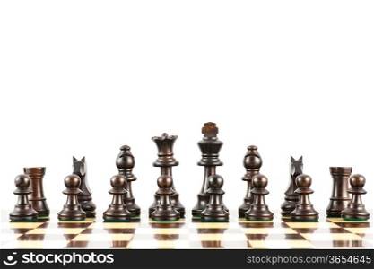 Concept for challange with elegant Stauton style chess pieces