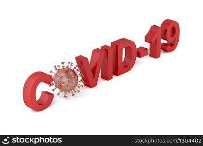 Concept image of coronavirus disease COVID-19