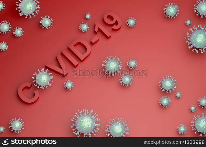 Concept image of pandemic of coronavirus disease 2019 (covid-19)