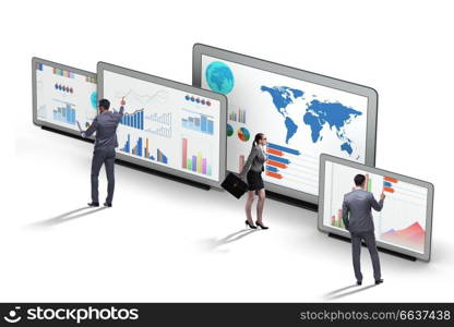 Concept of business charts and finance visualisation