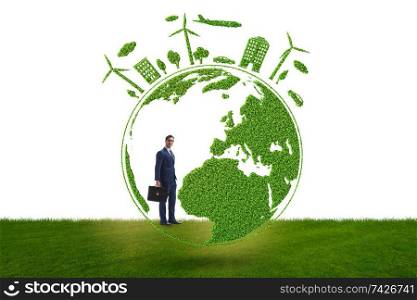 Concept of clean energy and environmental protection