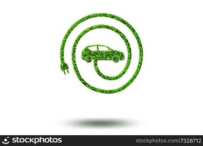 Concept of ecological electric car - 3d rendering