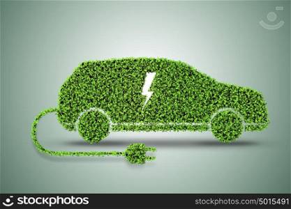 Concept of green electric car