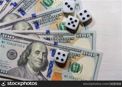 concept of luck making money with gambling