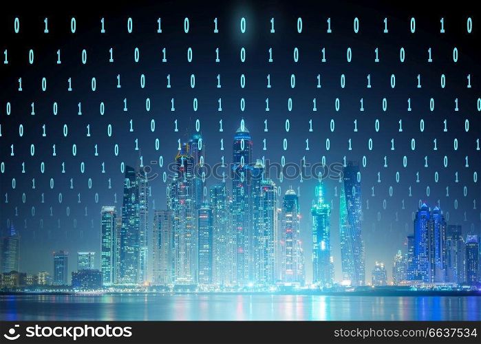 Concept of modern digital city and innovation