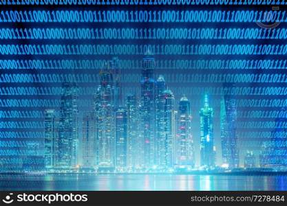 Concept of modern digital city and innovation
