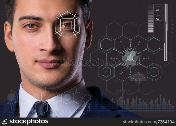 Concept of sensor implanted into human eye