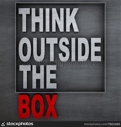 "Concept of "think outside the box""