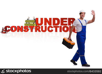 Concept of under construction for your webpage