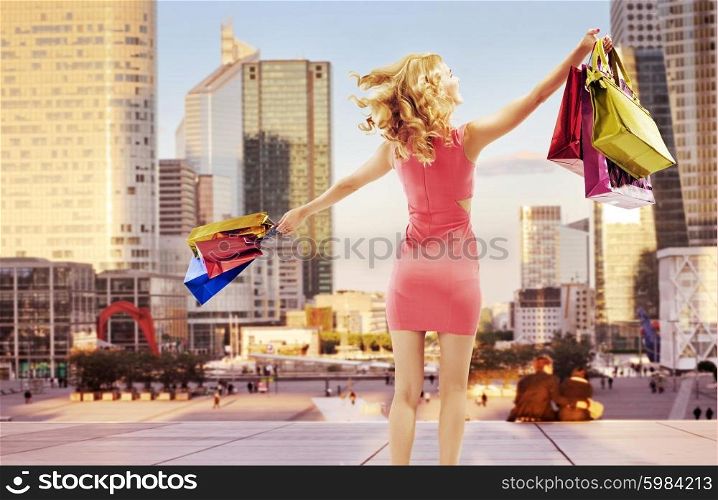 Conceptual photo of cheerful woman