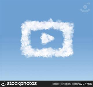 Conceptual photo of shaped cloud