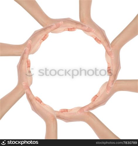 Conceptual symbol made by hands