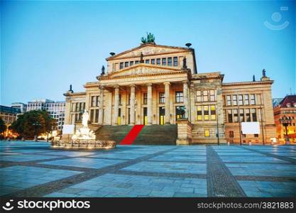 Concert hall (Konzerthaus) at Gendarmenmarkt square in Berlin, Germany