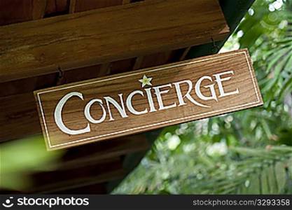 Concierge sign