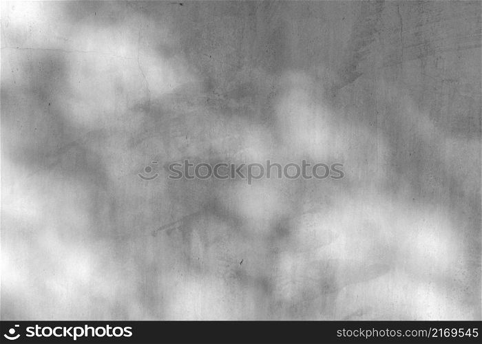 concrete or cement material and leaf shadow on abstract wall background texture.