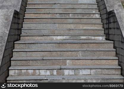 Concrete stone stairs stairways outside in all details