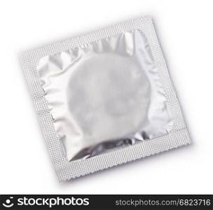 Condom . Condom isolated on white background