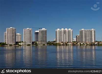 Condominium buildings in Miami, Florida.
