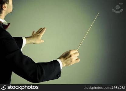 Conductor with baton