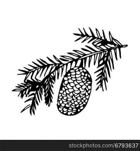 cone fruit hand draw doodle illustration design
