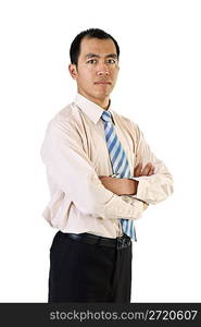 Confident Asian businessman