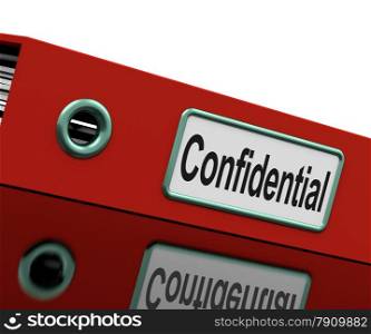 Confidential File Shows Private Correspondence Or Documents. Confidential File Showing Private Correspondence Or Documents