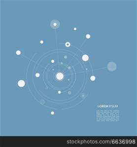 Connect circle background. Vector page template.. Connect circle background. Vector page template