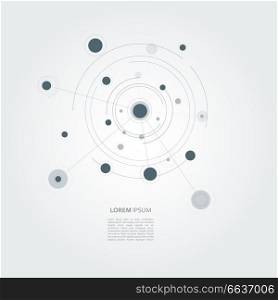 Connect circle background. Vector page template.. Connect circle background. Vector page template