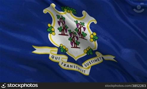 Connecticut Bundesstaat Flagge Endlosschleife