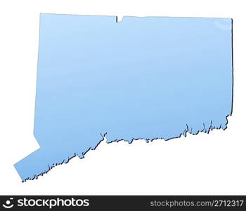 Connecticut(USA) map