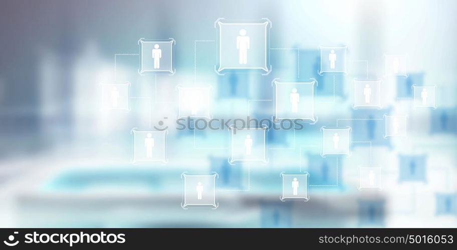 Connecting people. Background conceptual image of network interaction concept