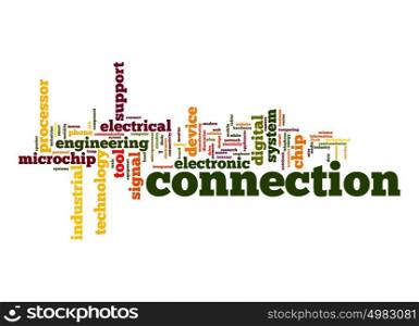 Connection word cloud