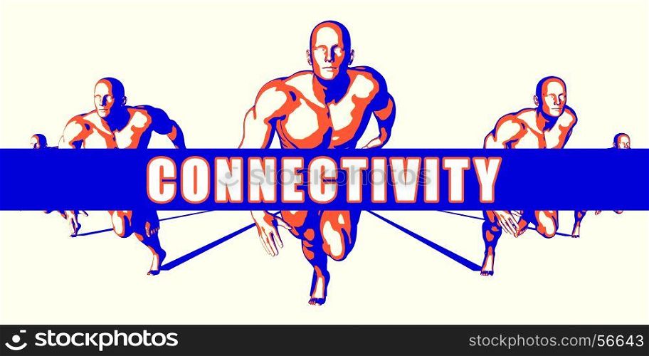 Connectivity as a Competition Concept Illustration Art. Connectivity