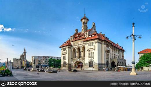 Constanta, Romania ? 07.09.2019. Archaeology and National history museum in Constanta, the great architecture monument in Romania. Archaeology museum in Constanta, Romania
