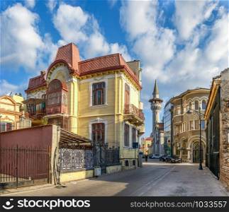 Constanta, Romania ? 07.09.2019. Old town of Constanta, Romania on a sunny summer day. Old town of Constanta, Romania