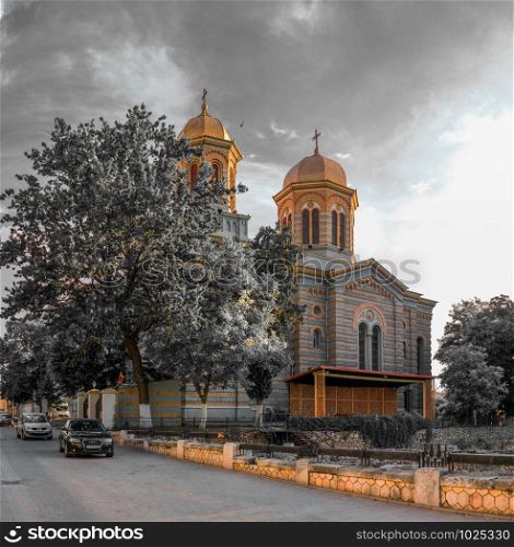 Constanta, Romania ? 07.09.2019. The Cathedral of Saints Peter and Paul in Constanta on the Romanian Black Sea Resort. Cathedral of Saints Peter and Paul in Constanta, Romania