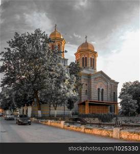 Constanta, Romania ? 07.09.2019. The Cathedral of Saints Peter and Paul in Constanta on the Romanian Black Sea Resort. Cathedral of Saints Peter and Paul in Constanta, Romania