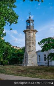 Constanta, Romania ? 07.09.2019. The Old Lighthouse in Constanta, Romania, on a sunny summer morning. The Old Lighthouse in Constanta, Romania