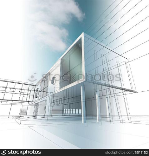 Construction architecture 3d. Construction architecture. Building design and 3d model my own. Construction architecture 3d