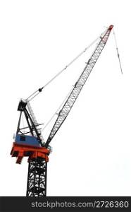 Construction crane (isolated)